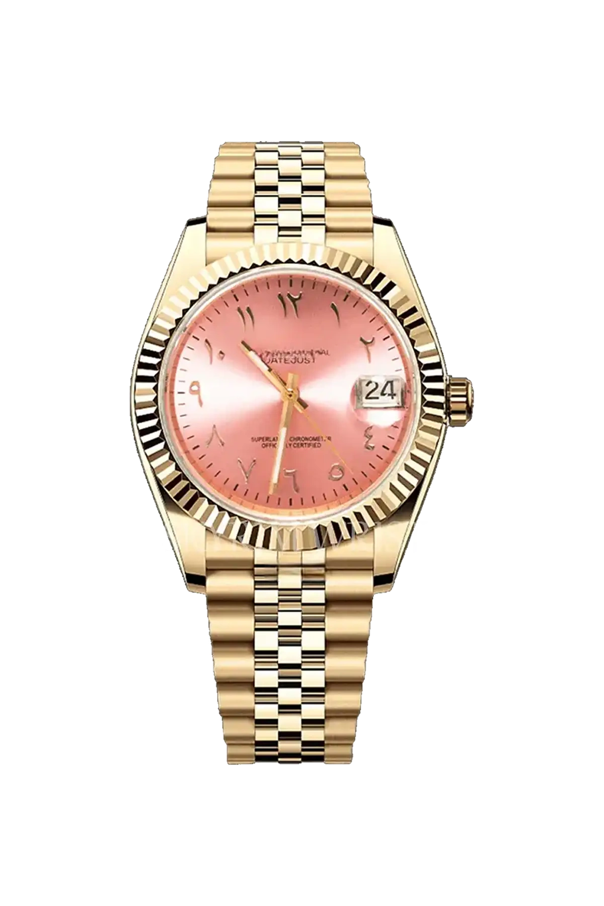 Mod Datejust Gold Arabic Pink - SKYRIM WRIST