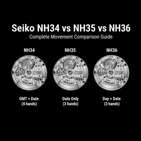 Seiko NH34 vs NH35 vs NH36