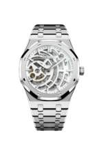 Mod Royal Oak Skeleton White Silver