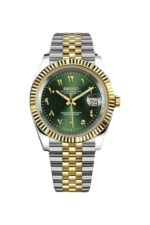 Mod Datejust Two-Tone Gold Arabic Green