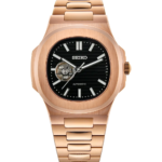 Mod Nautilus Rose Gold Skeleton Black
