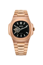 Mod Nautilus Rose Gold Skeleton Black