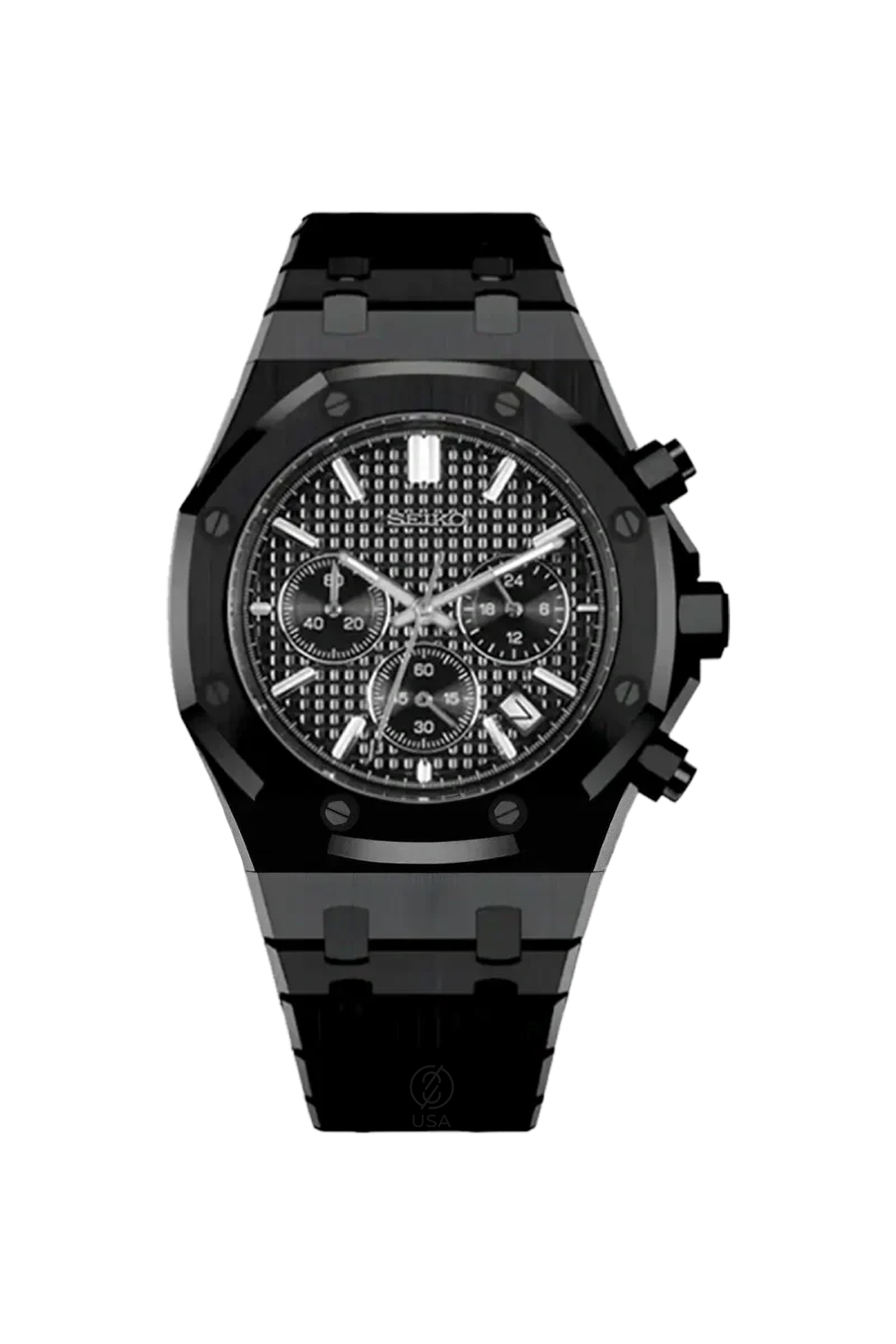 Mod_Royal_Oak_Black_Chronograph_da76c609-9bb8-402f-89ae-30279db01fa6.png Mod Royal Oak All Black Chronograph - Image 1