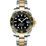 Mod Submariner Two-Tone Gold Black