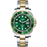 Mod Submariner Two-Tone Gold Green