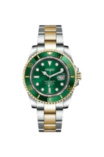 Mod Submariner Two-Tone Gold Green