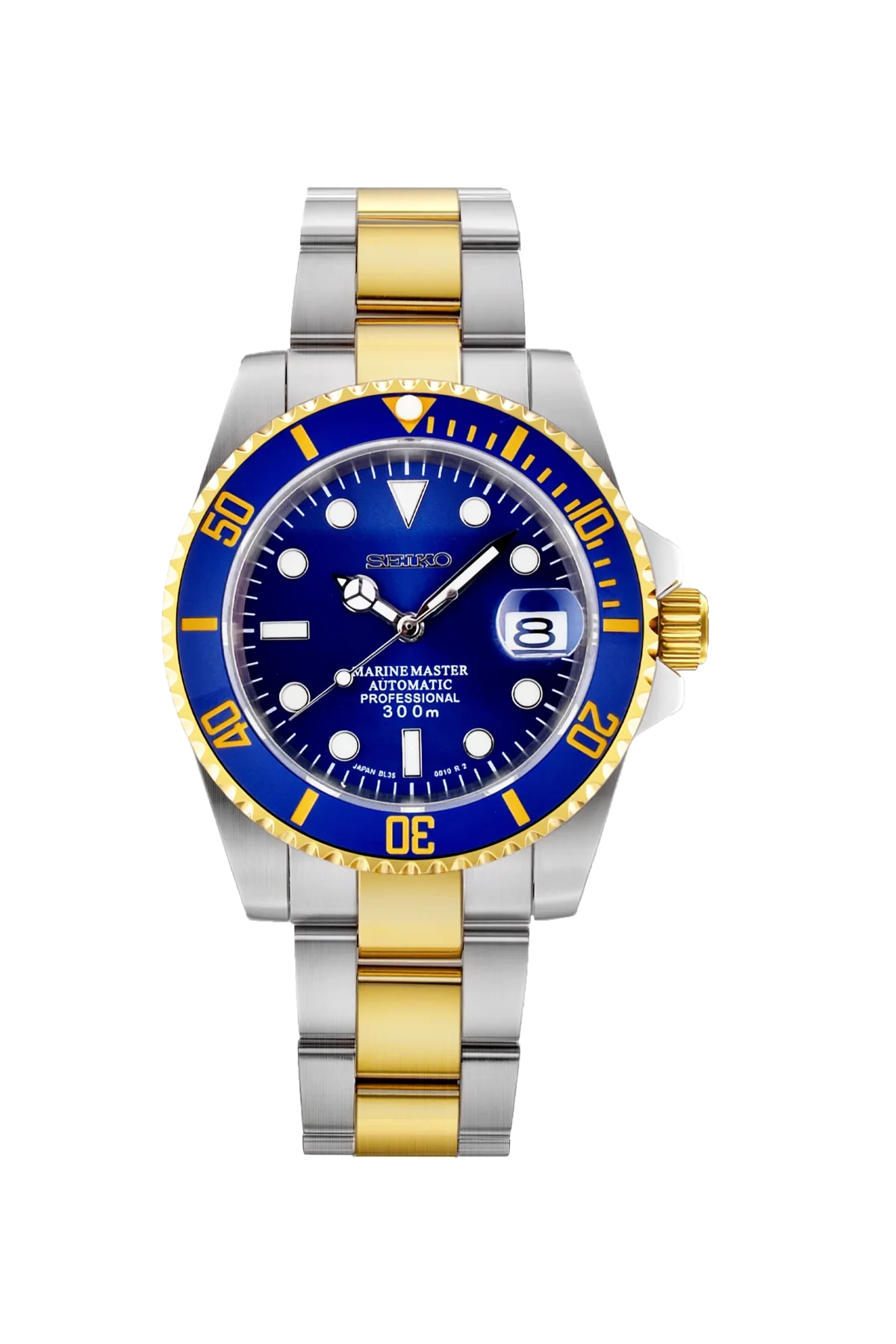 Submariner_Two-Tone_Gold_Blue_fc026141-6cc2-4846-9cb5-33552945b6a0.png Mod Submariner Two-Tone Gold Blue - SKYRIM WRIST